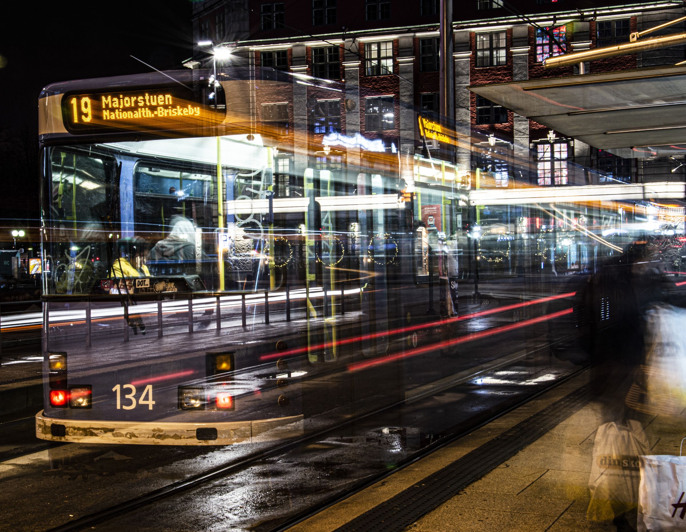 Tram 19 to Majorstuen